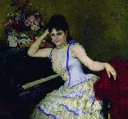 Portrait of pianist and professor of Saint-Petersburg Conservatory Sophie Menter., Ilya Yefimovich Repin
